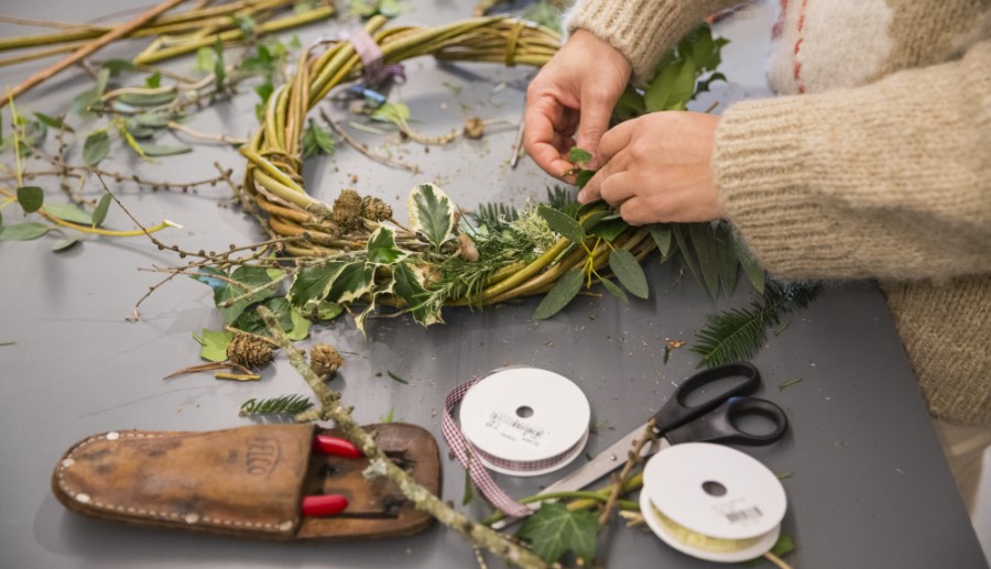 Christmas Wreath-making workshop (Image: James Dobson)